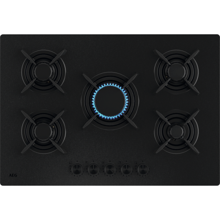 AEG 7000 GOG (Gas On Glass) line vgradna plinska plošča 75 cm
