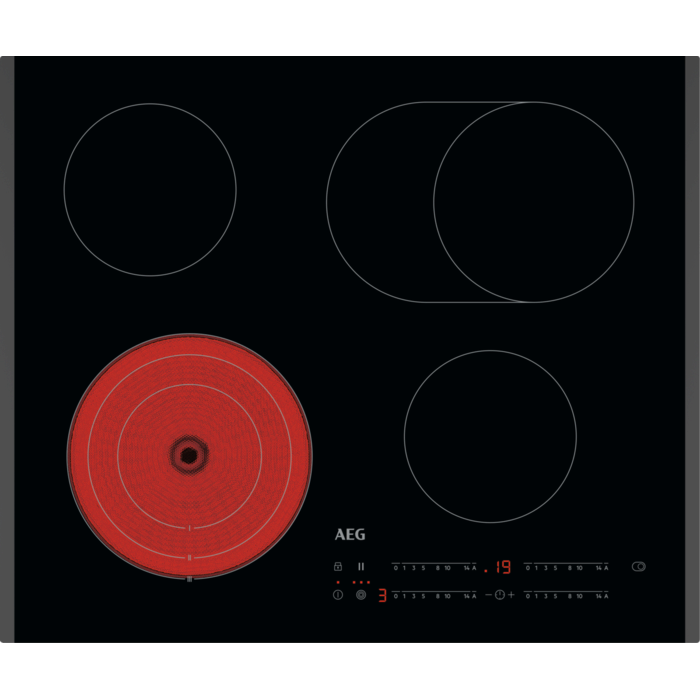 AEG 3000 steklokeramična vgradna plošča 60 cm