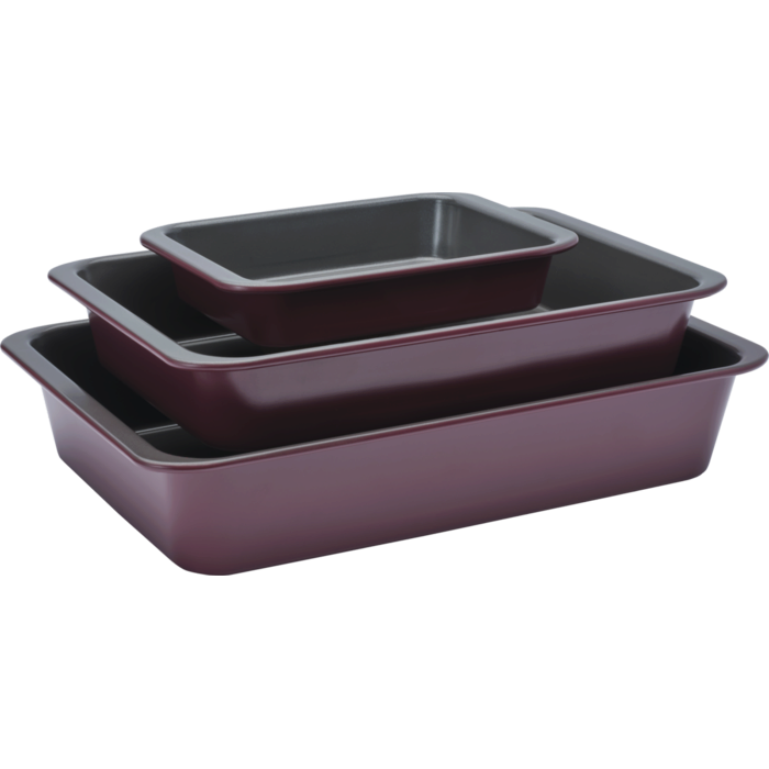 Easy2Clean Rectangular 3-Pan Set - AEG