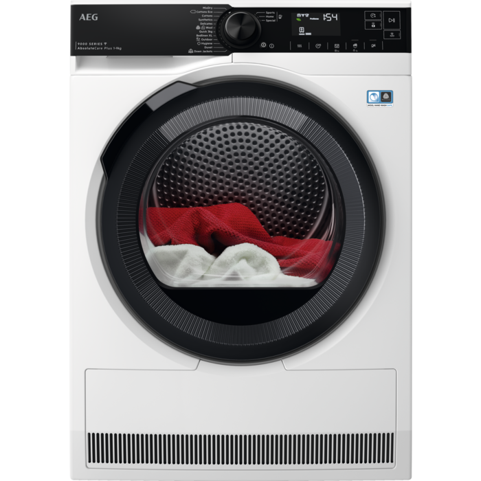 AEG 9000 Series sušilni stroj z s toplotno črpalko kapacitete 9 kg