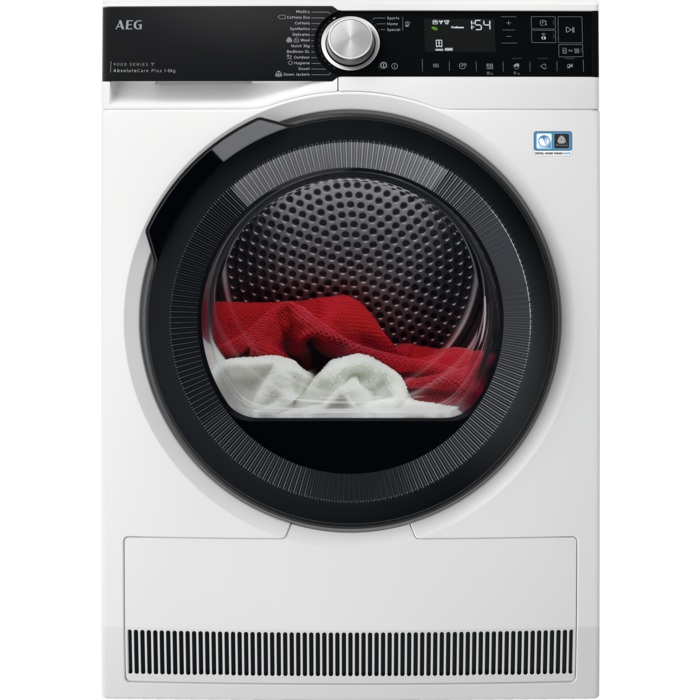 AEG 9000 Series sušilni stroj z s toplotno črpalko kapacitete 8 kg