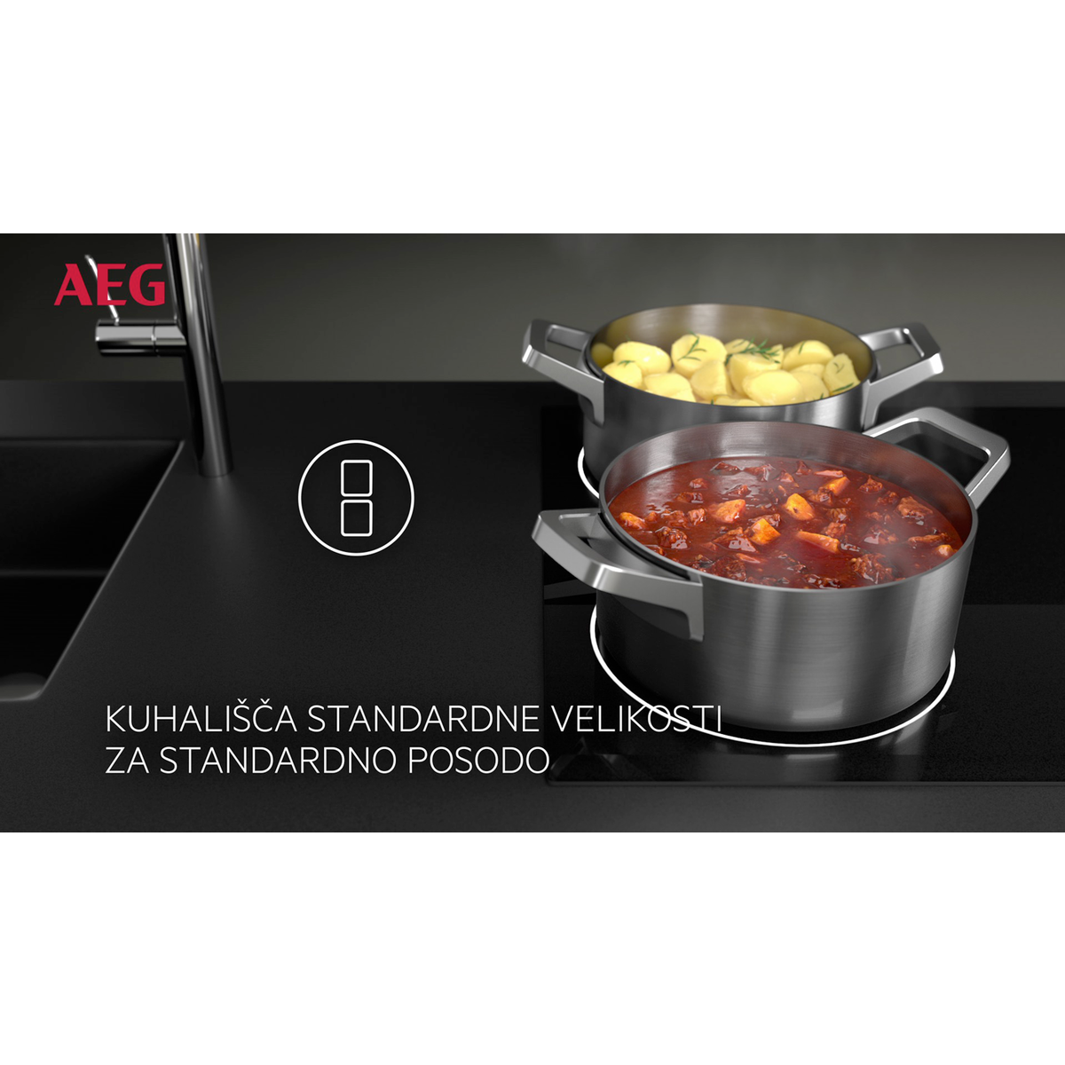 AEG - Indukcijska plošča - HDB64623NB