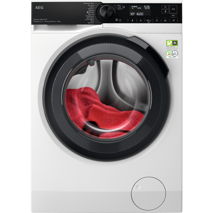 AEG 8000 Series pralni stroj kapacitete 8 kg in 1600 obratov