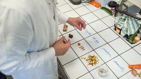 Hervé v svojem laboratoriju