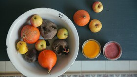 Posoda organskega sadja, kot so pomaranče